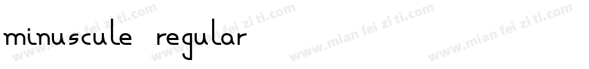 Minuscule Regular字体转换